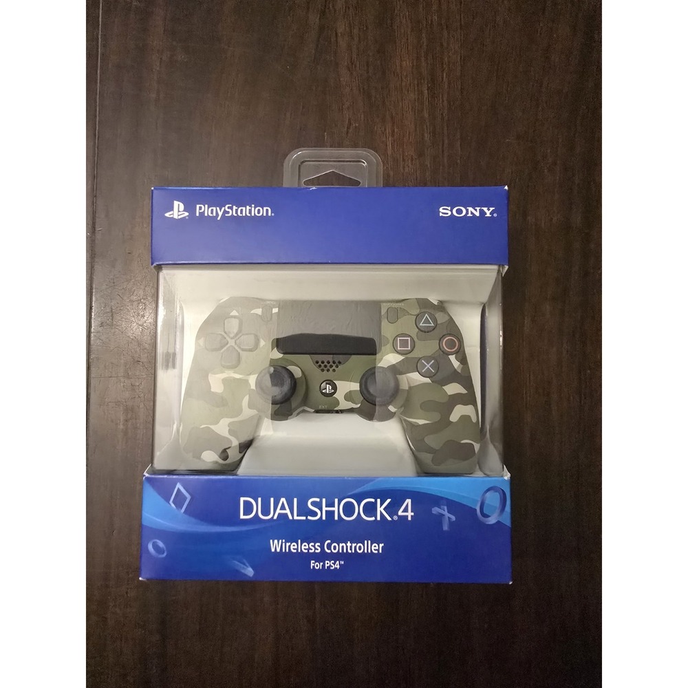 New Sony DualShock 4 Wireless Controller PlayStation PS4 Green Camouflage Box